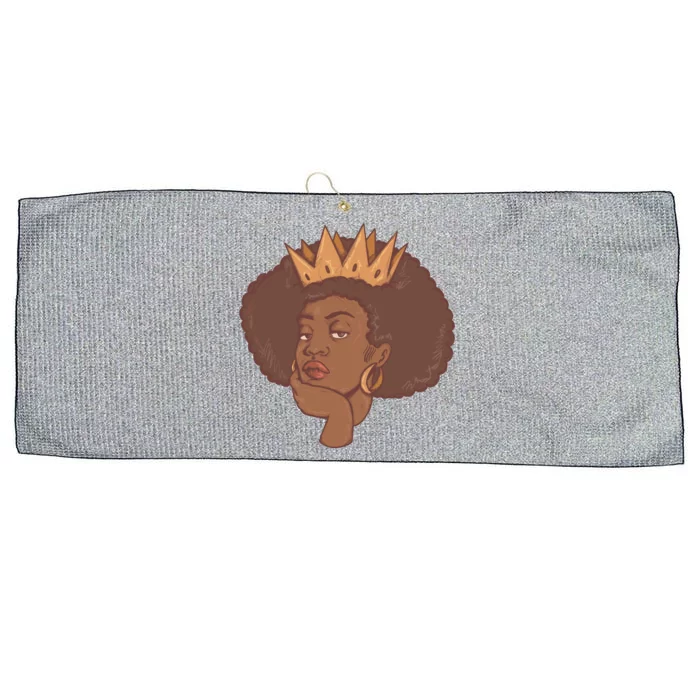 Black Queen Female Large Microfiber Waffle Golf Towel