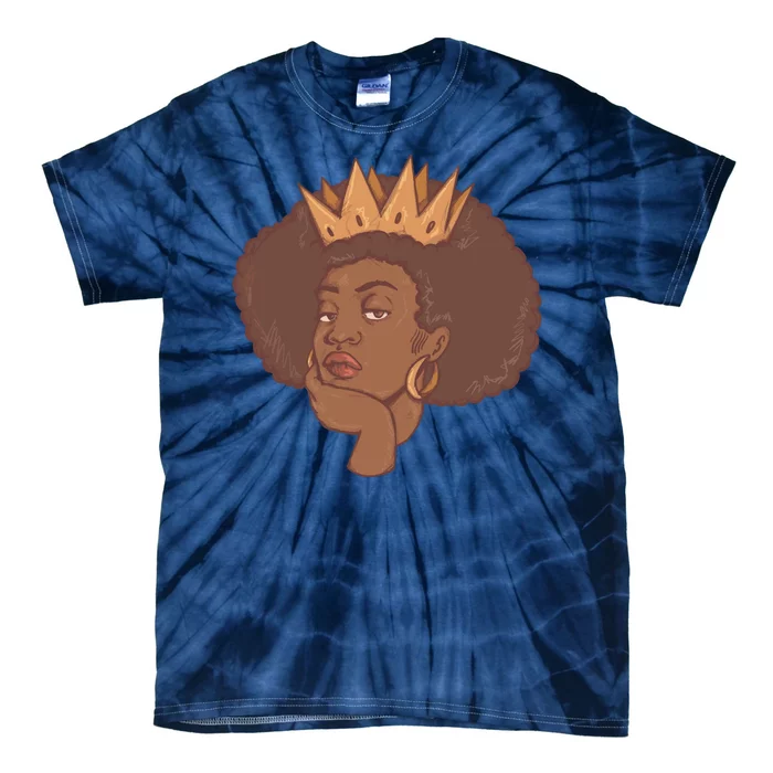 Black Queen Female Tie-Dye T-Shirt