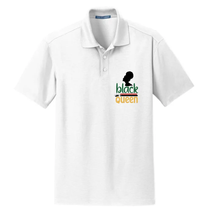 Black Queen For Black History Month Gift Dry Zone Grid Performance Polo