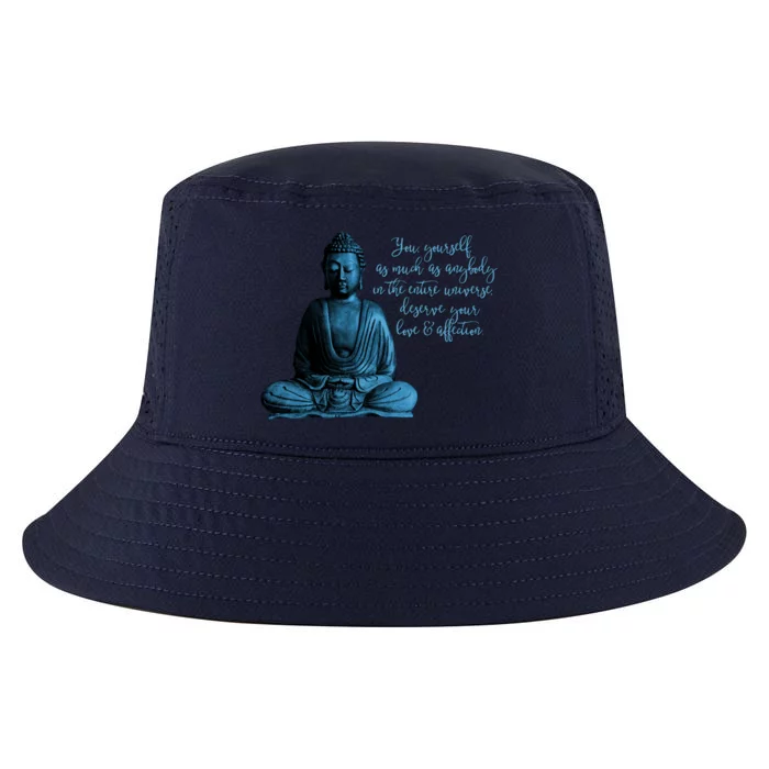 Buddha Quote For Mindfulness Meditation And Peace Funny Gift Cool Comfort Performance Bucket Hat