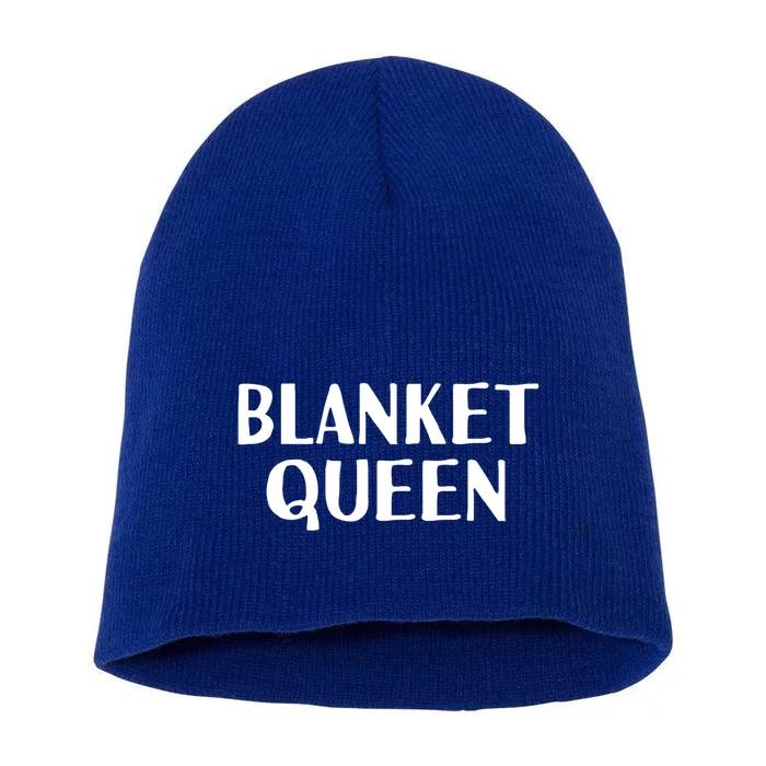 Blanket Queen Funny Lazy Sleep Day Sleepover Gift Idea Gift Short Acrylic Beanie