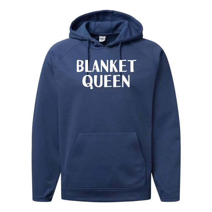 Blanket Queen Funny Lazy Sleep Day Sleepover Gift Idea Gift Performance Fleece Hoodie