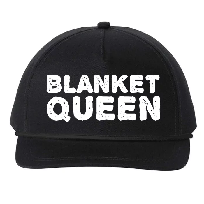 Blanket Queen Funny Lazy Sleep Day Sleepover Gift Idea Funny Gift Snapback Five-Panel Rope Hat