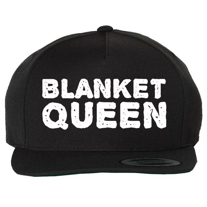 Blanket Queen Funny Lazy Sleep Day Sleepover Gift Idea Funny Gift Wool Snapback Cap