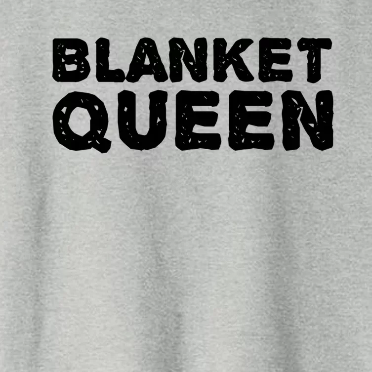 Blanket Queen Funny Lazy Sleep Day Sleepover Gift Idea Funny Gift Women's Crop Top Tee