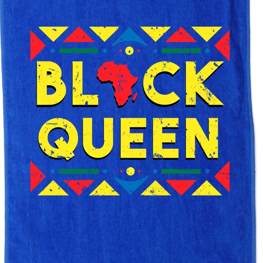 Black Queen Funny Gift African Roots Black History Month Gift Platinum Collection Golf Towel