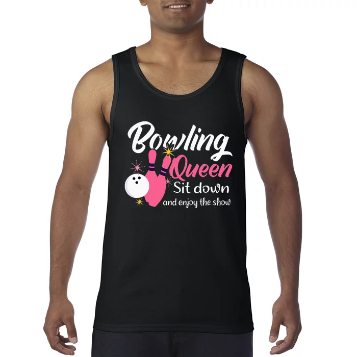 Bowling Queen, Funny Bowling Tank Top