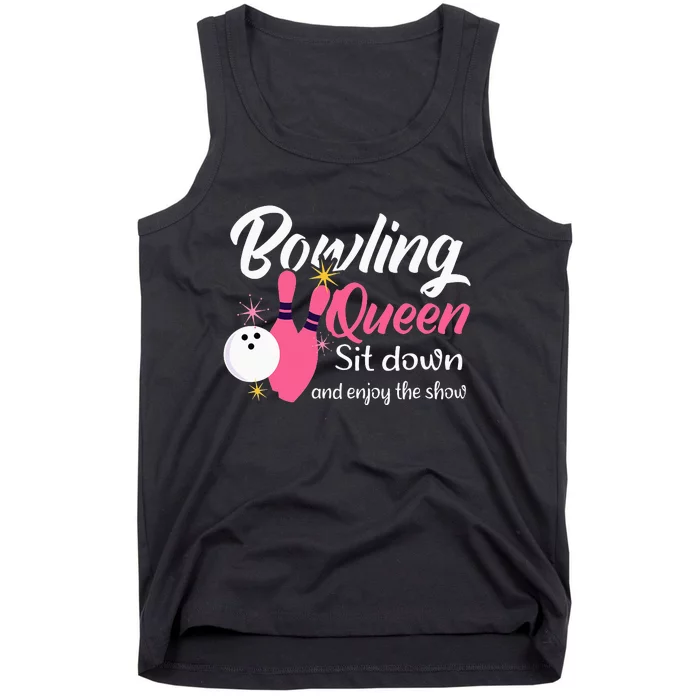 Bowling Queen, Funny Bowling Tank Top