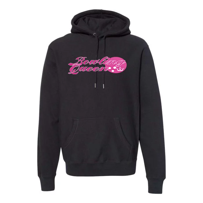 Bowling Queen Gift Premium Hoodie