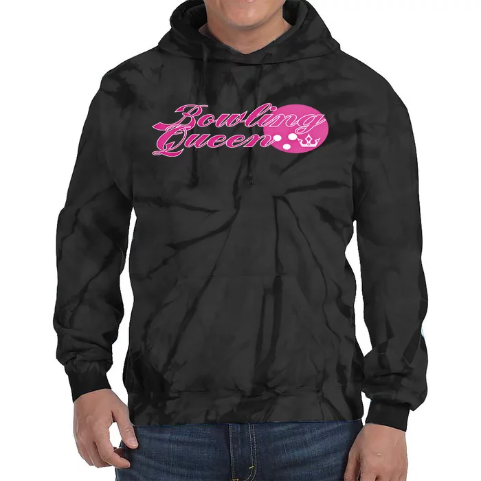 Bowling Queen Gift Tie Dye Hoodie