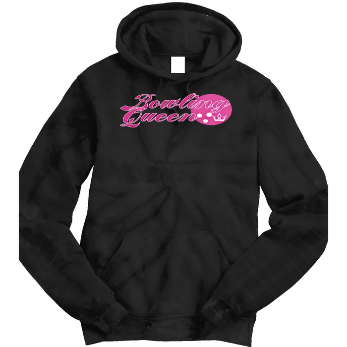 Bowling Queen Gift Tie Dye Hoodie