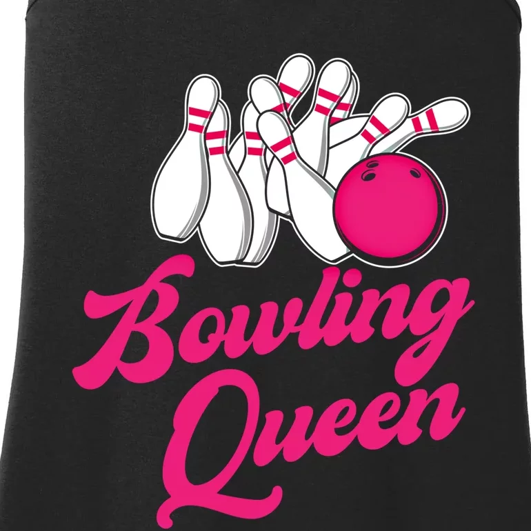 Bowling Queen Gift Ladies Essential Tank