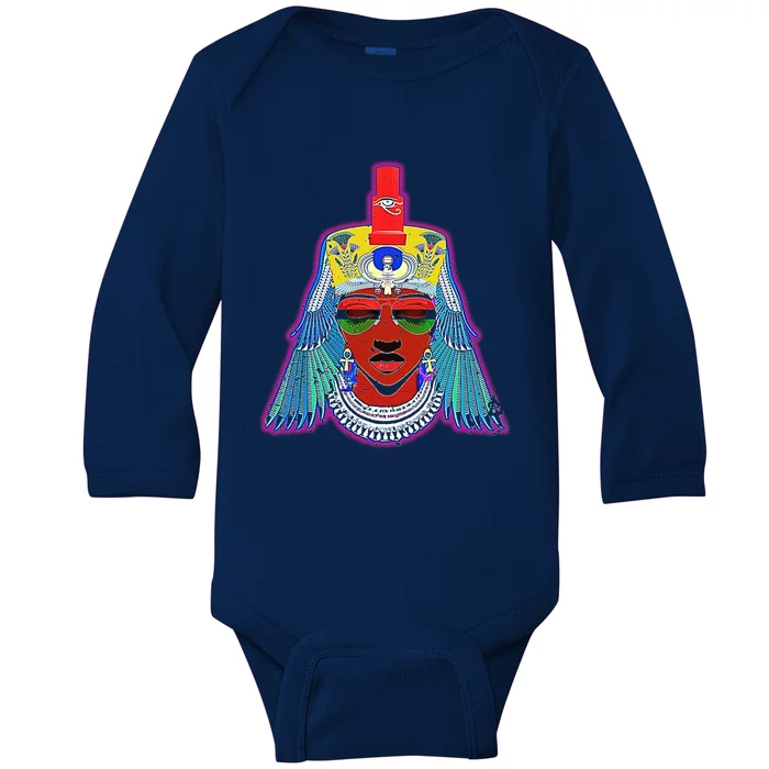 Black Queen Goddess African Melanin Art Meaningful Gift Baby Long Sleeve Bodysuit