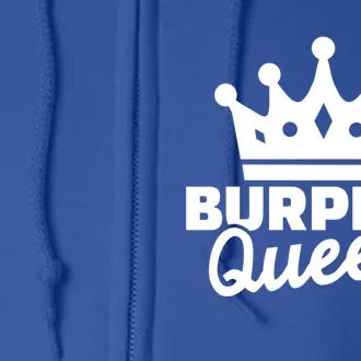 Burpees Queen Great Gift Full Zip Hoodie