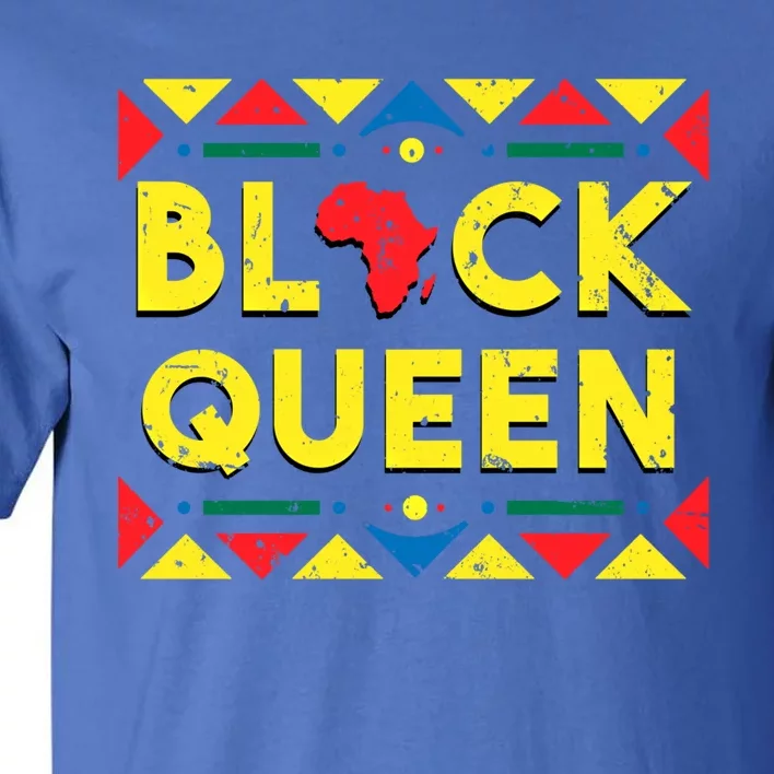 Black Queen Great Gift African Roots Black History Month Gift Tall T-Shirt