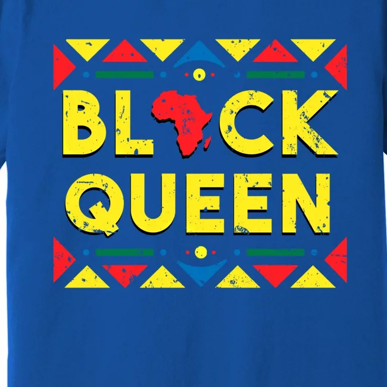 Black Queen Great Gift African Roots Black History Month Gift Premium T-Shirt