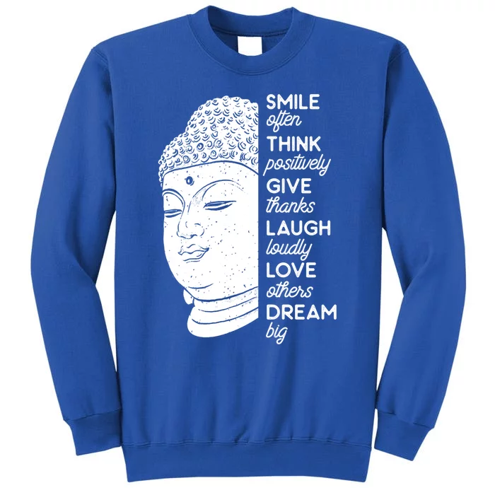 Buddha Quote Head Smile Often Yoga Cool Gift Sweatshirt