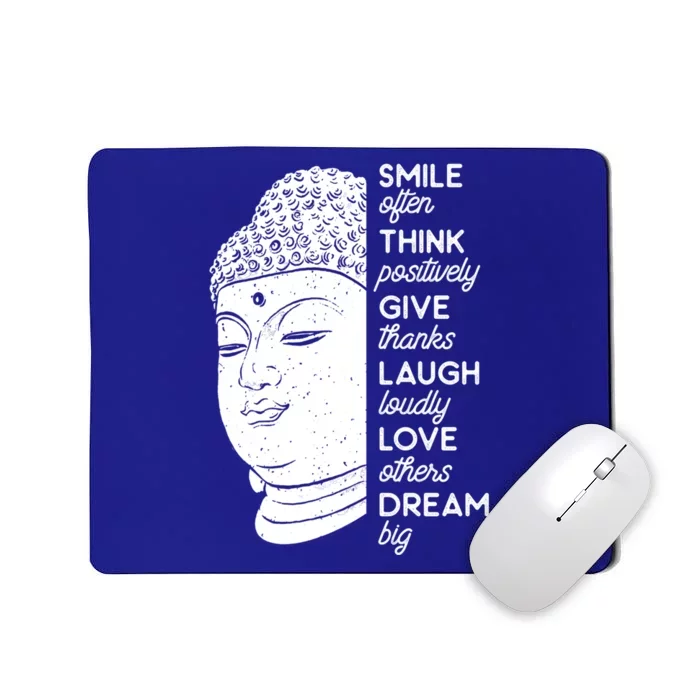 Buddha Quote Head Smile Often Yoga Cool Gift Mousepad