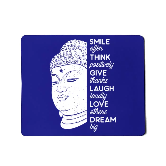 Buddha Quote Head Smile Often Yoga Cool Gift Mousepad