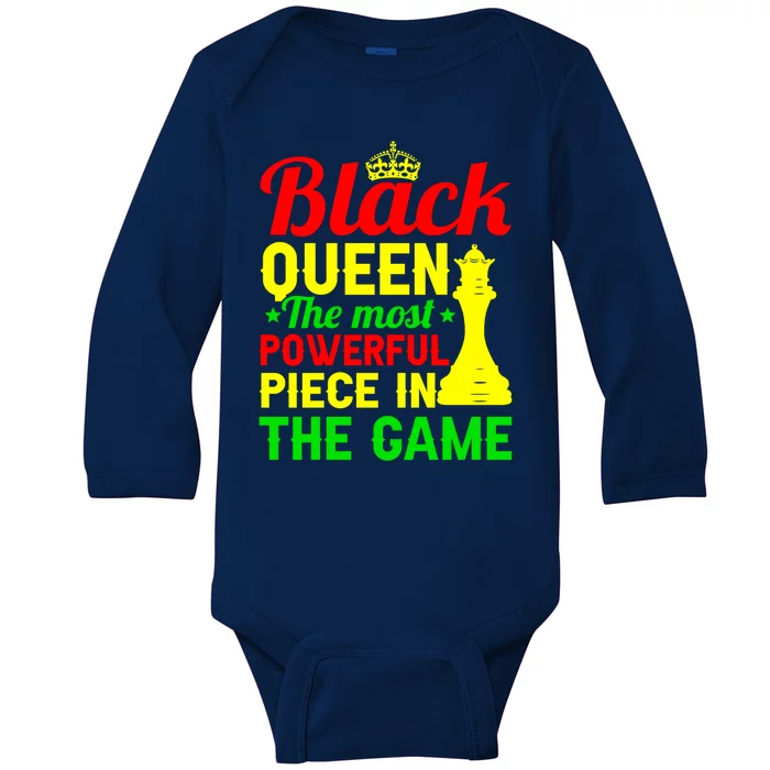 Black Queen Juneteenth Black History Month Mother's Day Gift Baby Long Sleeve Bodysuit