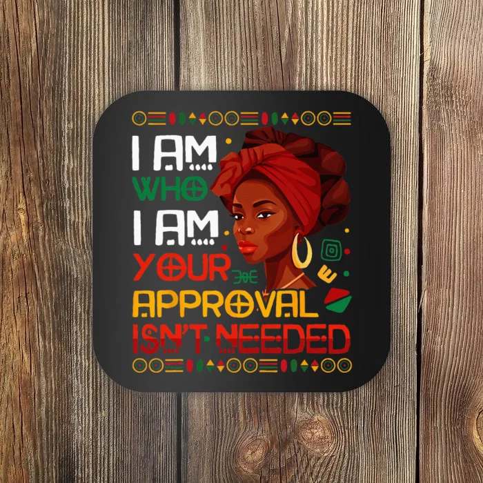 Black Queen Juneteenth Black History Month African Coaster