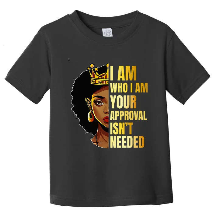 Black Queen Juneteenth 1865 African American Toddler T-Shirt