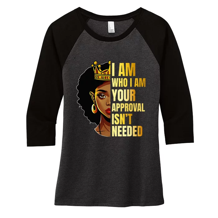 Black Queen Juneteenth 1865 African American Women's Tri-Blend 3/4-Sleeve Raglan Shirt