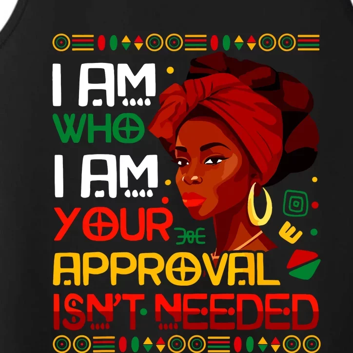 Black Queen Juneteenth Black History Month African Women Performance Tank