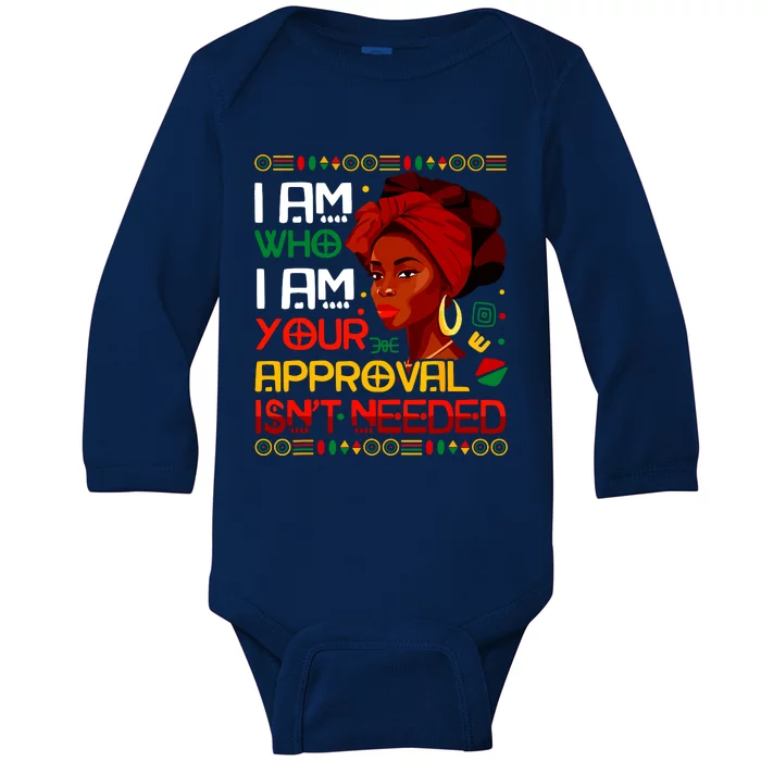 Black Queen Juneteenth Black History Month African Women Baby Long Sleeve Bodysuit