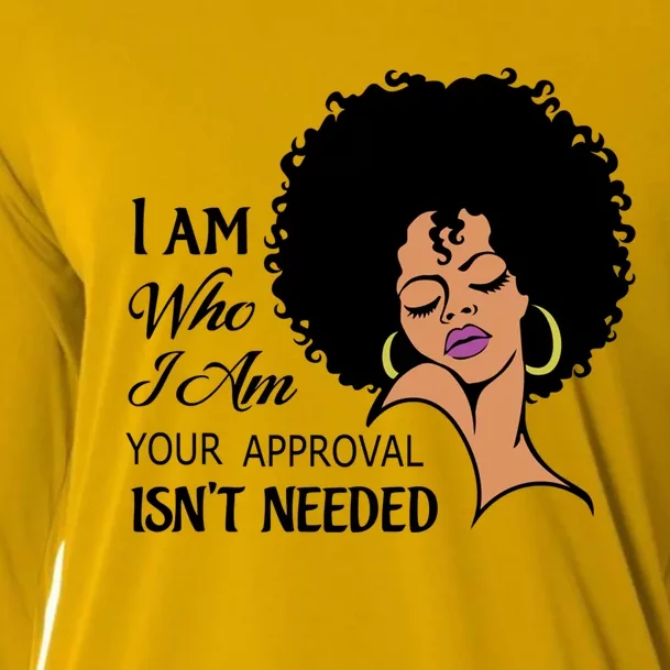 Black Queen Lady Curly Natural Afro African American Ladies Gift Cooling Performance Long Sleeve Crew