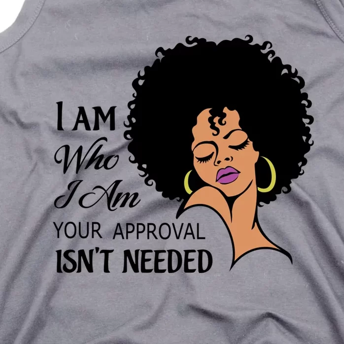 Black Queen Lady Curly Natural Afro African American Ladies Gift Tank Top