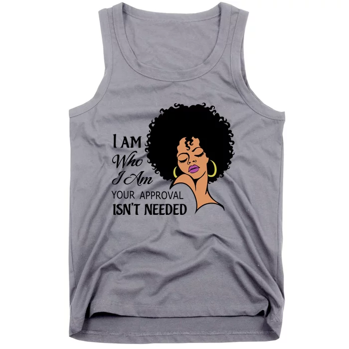 Black Queen Lady Curly Natural Afro African American Ladies Gift Tank Top