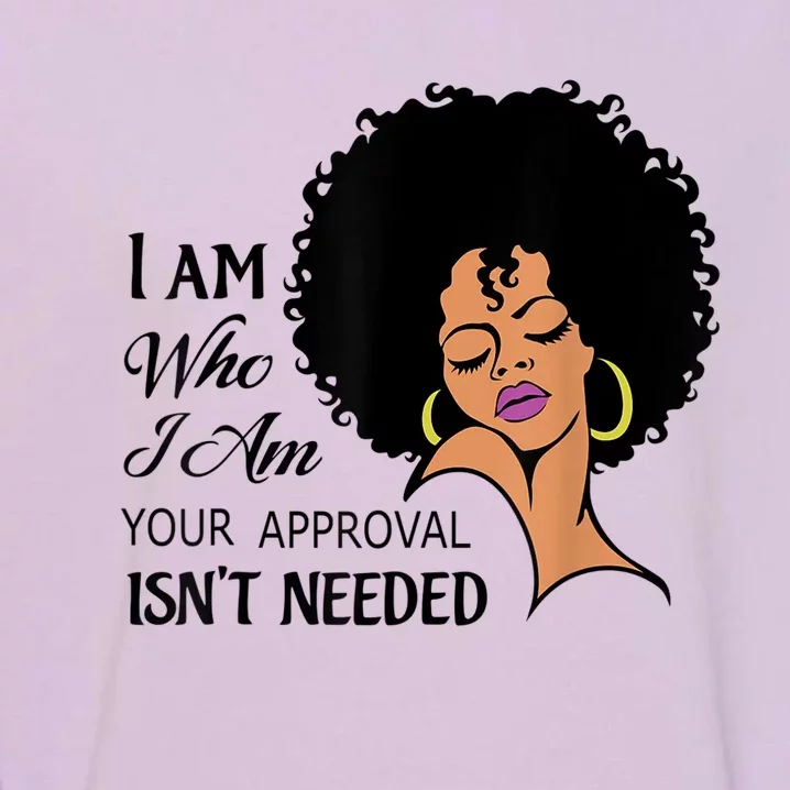 Black Queen Lady Curly Natural Afro African American Ladies Short Sleeve Meaning Garment-Dyed Sweatshirt