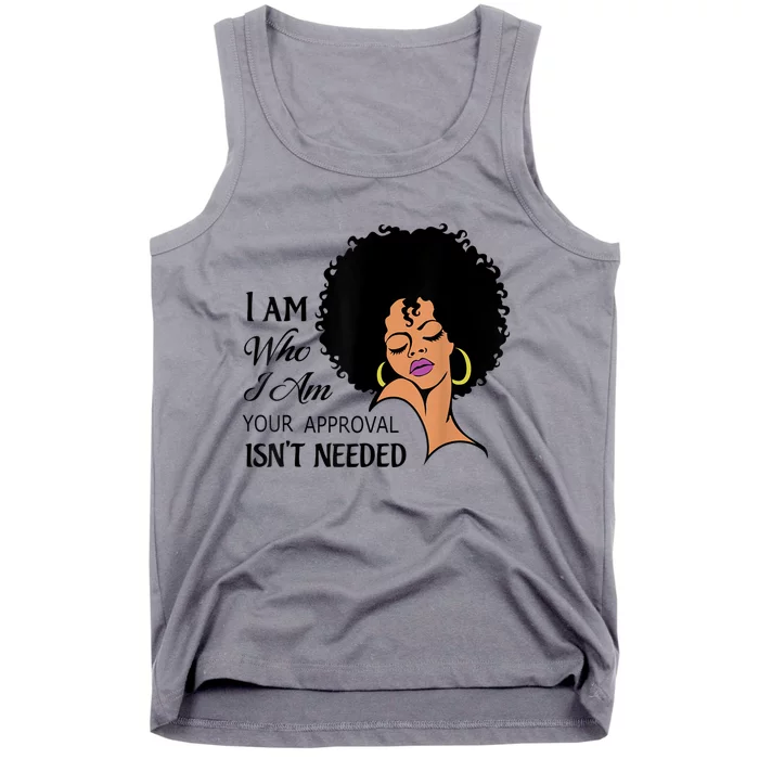 Black Queen Lady Curly Natural Afro African American Ladies Short Sleeve Meaning Tank Top