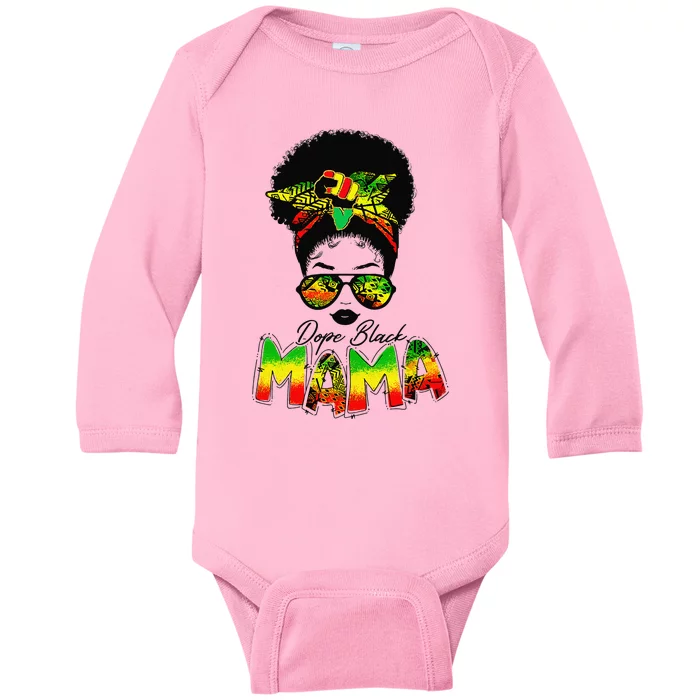 Black Queen Most Powerful Piece Juneteenth African Baby Long Sleeve Bodysuit