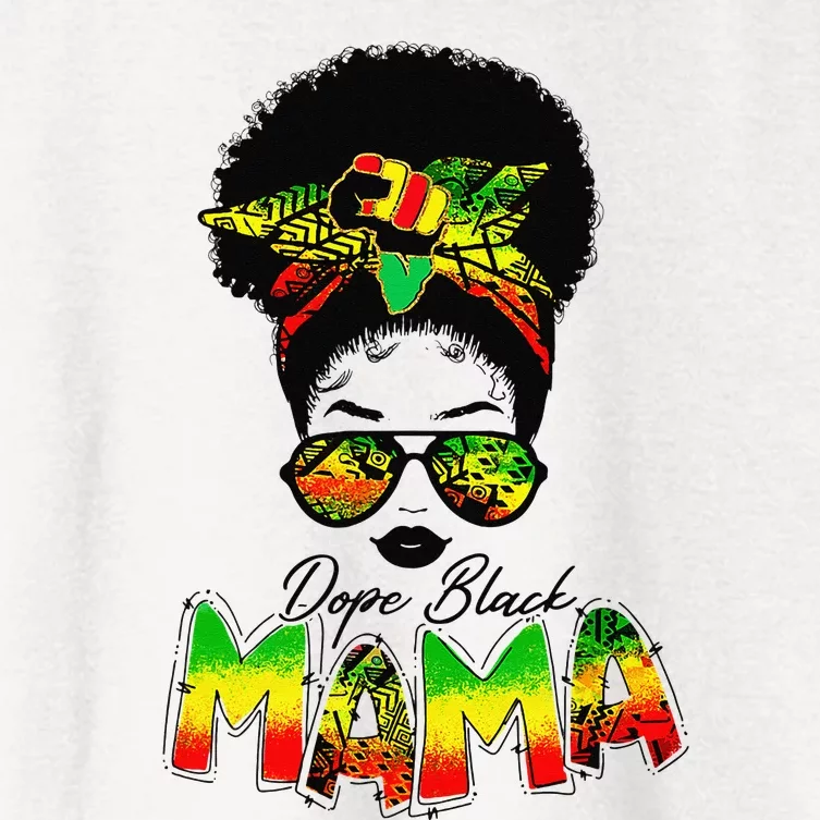 Black Queen Most Powerful Piece Juneteenth African Women's Crop Top Tee