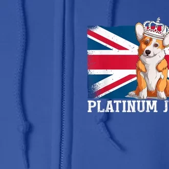 British Queen Monarchy Platinum Jubilee 70th Anniversary Full Zip Hoodie