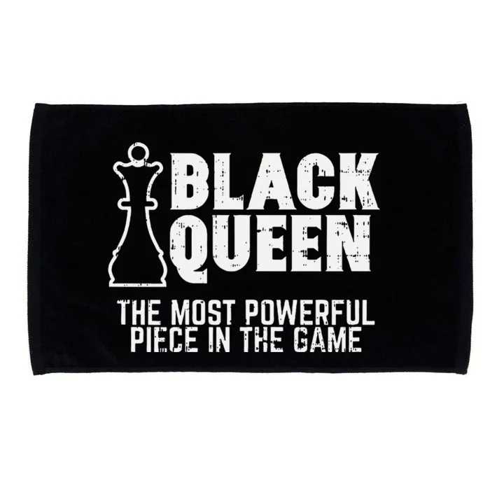 Black Queen Most Powerful Chess African American Women Gift Microfiber Hand Towel