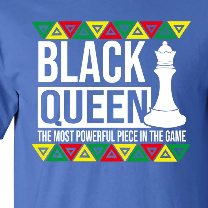 Black Queen Most Powerful Chess Piece African American Cute Gift Tall T-Shirt