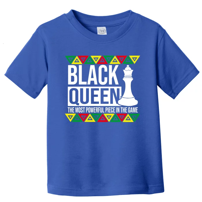 Black Queen Most Powerful Chess Piece African American Cute Gift Toddler T-Shirt