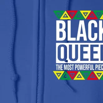 Black Queen Most Powerful Chess Piece African American Cute Gift Full Zip Hoodie