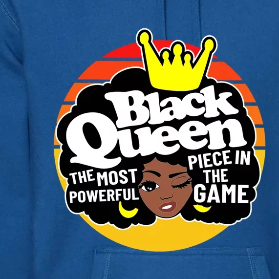 Black Queen Melanin Afro Black Magic Cool Gift Premium Hoodie