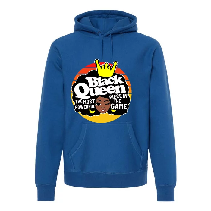 Black Queen Melanin Afro Black Magic Cool Gift Premium Hoodie