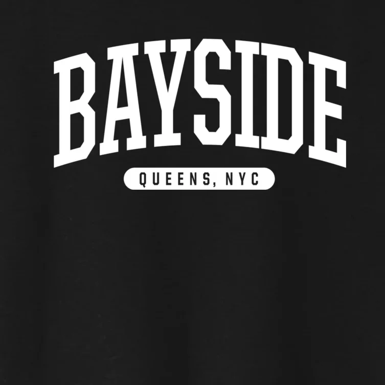 Bayside Queens Ny Souvenirs & Gifts Nyc Borough Bayside Queens New York Women's Crop Top Tee