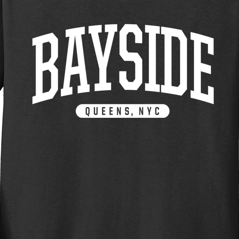 Bayside Queens Ny Souvenirs & Gifts Nyc Borough Bayside Queens New York Kids Long Sleeve Shirt