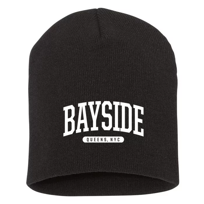 Bayside Queens Ny Souvenirs & Gifts Nyc Borough Bayside Queens New York Short Acrylic Beanie