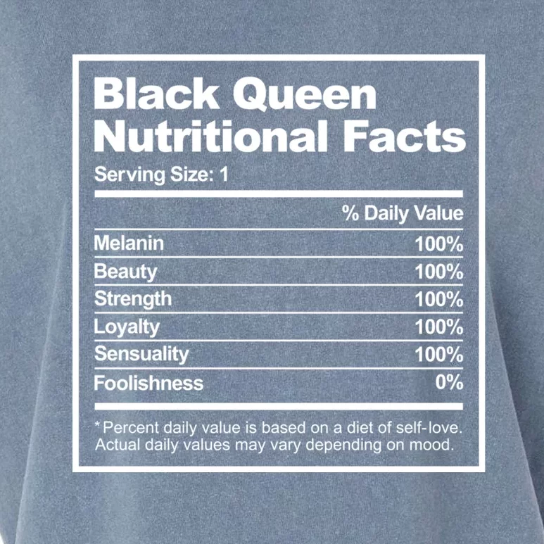 Black Queen Nutritional Facts Unapologetically Dope Great Gift Garment-Dyed Women's Muscle Tee