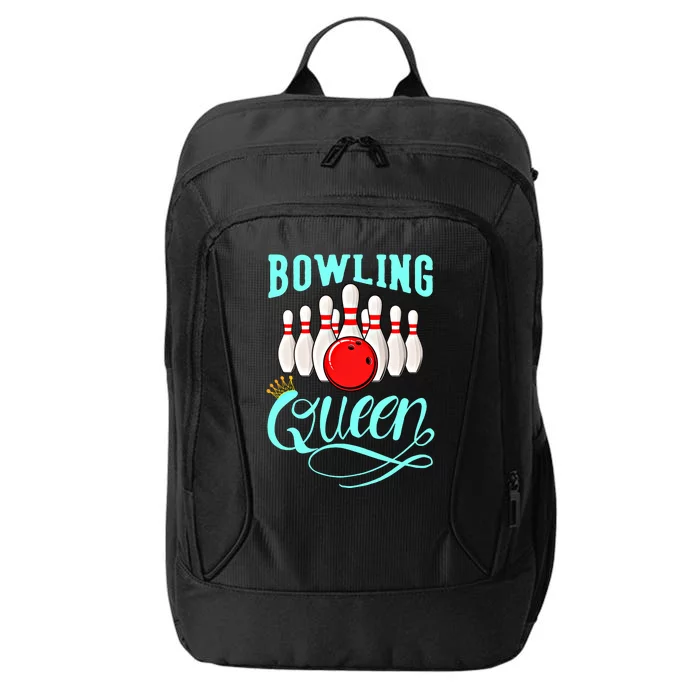 Bowling Queen Outfit Bowling Team Bowler Funny Bowling Cute Gift City Backpack