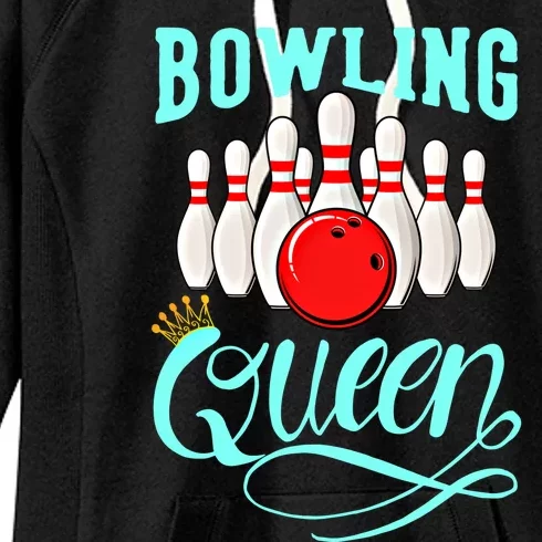 Bowling Queen Outfit Bowling Team Bowler Funny Bowling Cute Gift Women's Fleece Hoodie