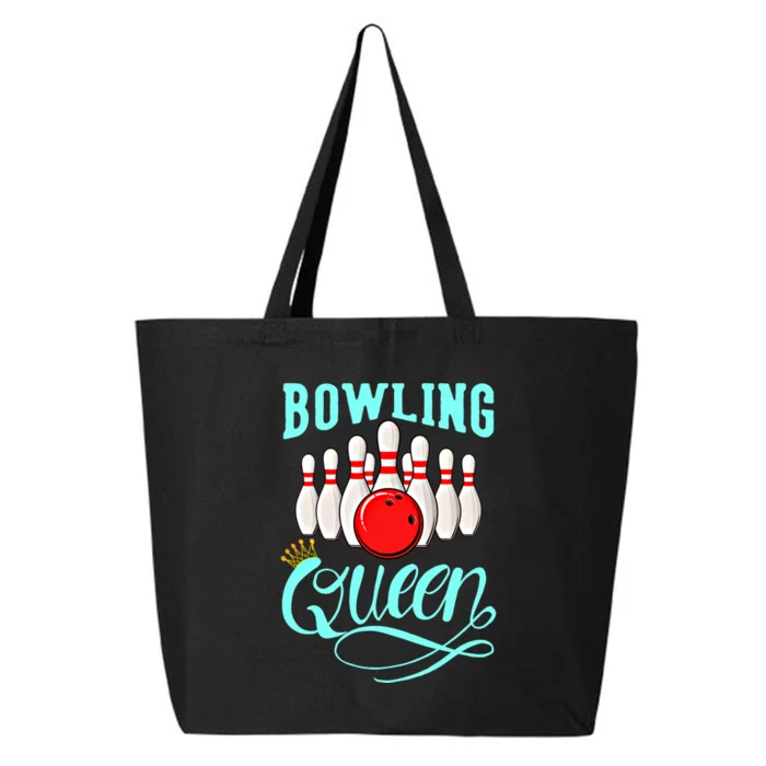 Bowling Queen Outfit Bowling Team Bowler Funny Bowling Cute Gift 25L Jumbo Tote